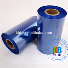 Zebra barcode printer jumbo roll blue resin color thermal transfer ribbon